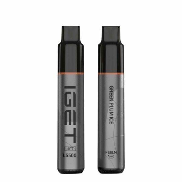 IGET HOT 5500 Puffs Green Plum Ice