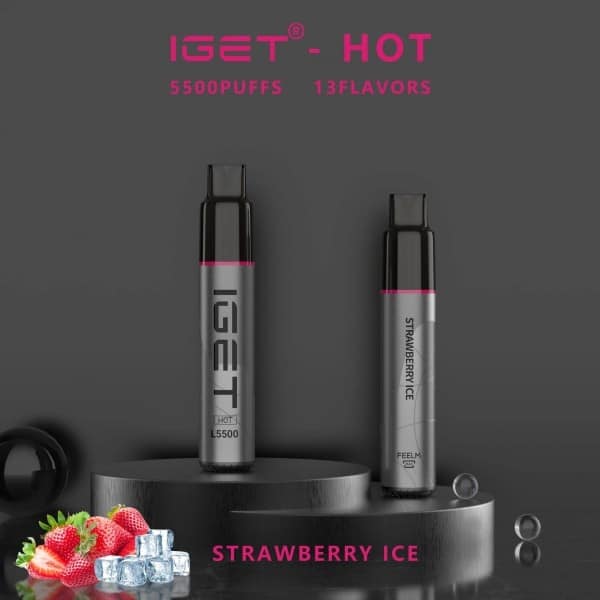 IGET HOT 5500 Puffs Strawberry Ice – product image 2