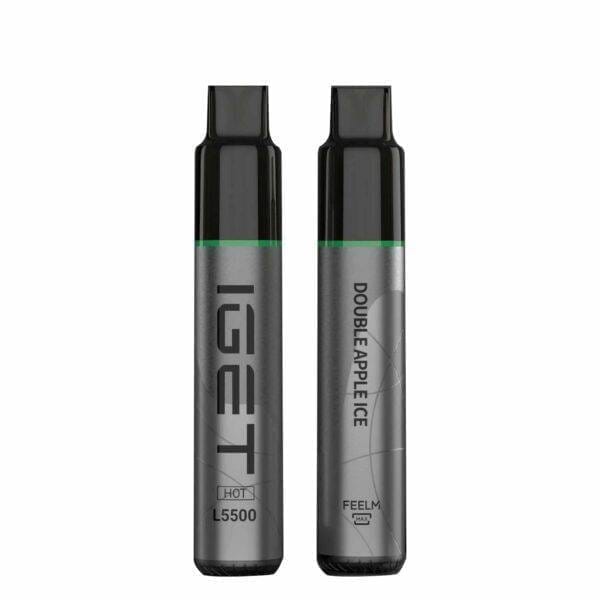 IGET HOT 5500 Puffs Double Apple Ice