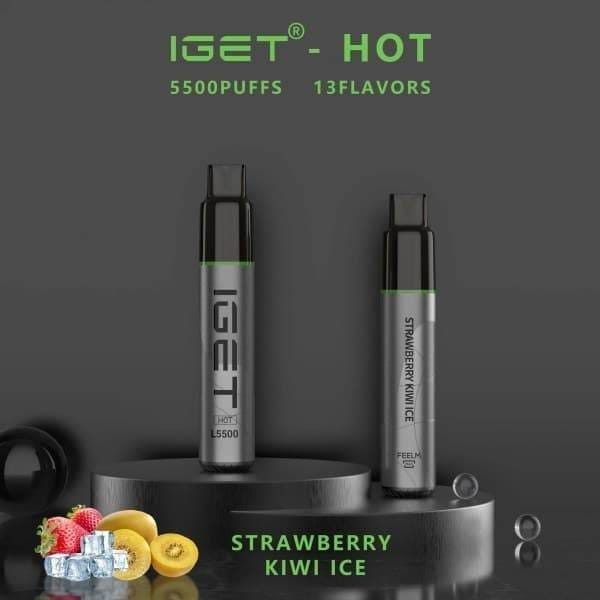 IGET HOT 5500 Puffs Strawberry Kiwi Ice – product image 2