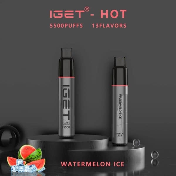 IGET HOT 5500 Puffs Watermelon Ice – product image 2