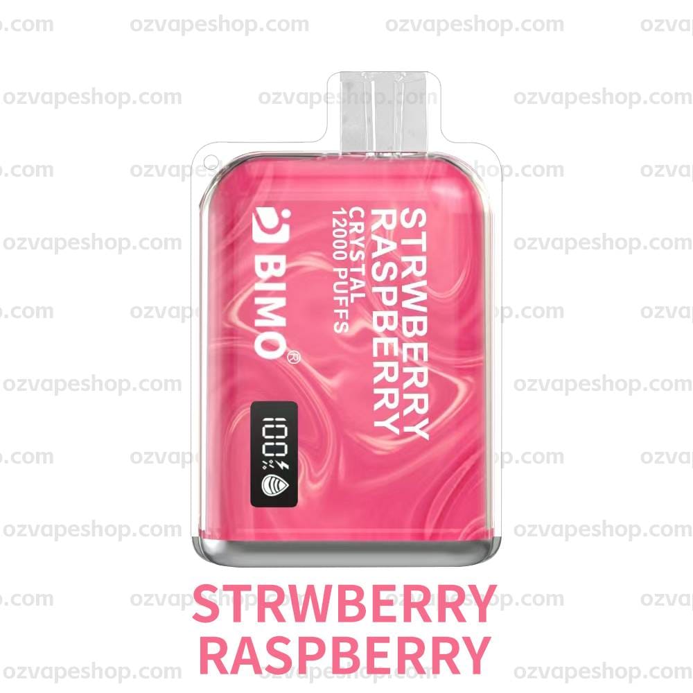 BIMO Crystal 12k Puffs- Strawberry Raspberry