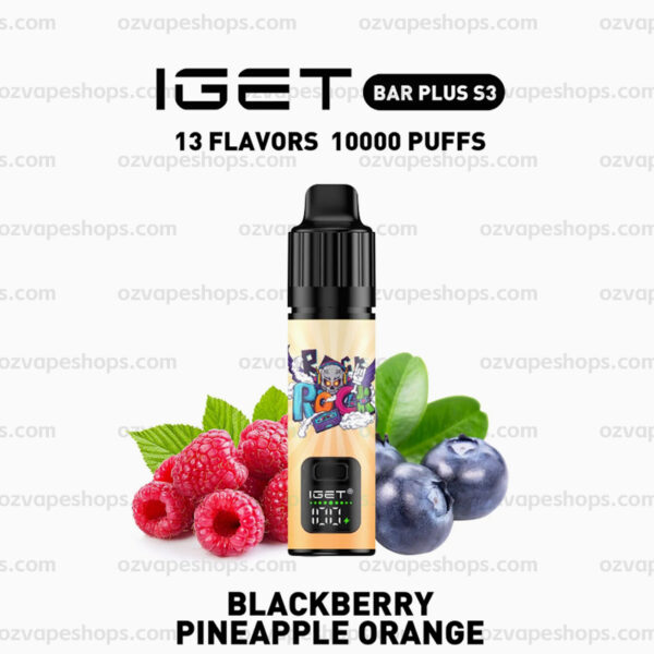 IGET Bar Plus S3 Kit - Blackberry Pineapple Orange