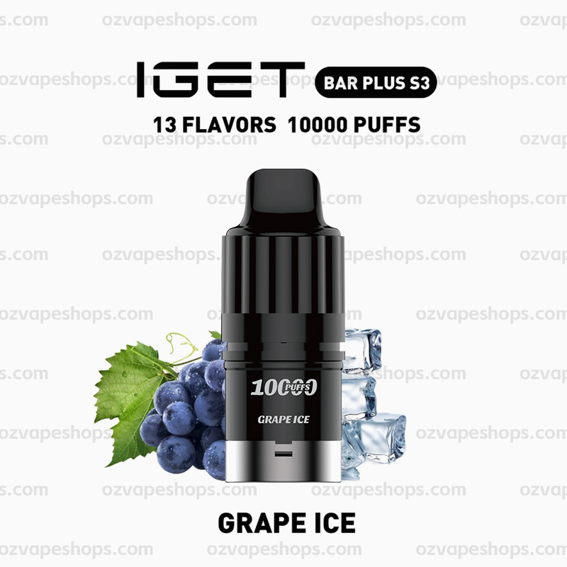 Grape lce IGET Bar Plus S3 Pod - Grape Ice