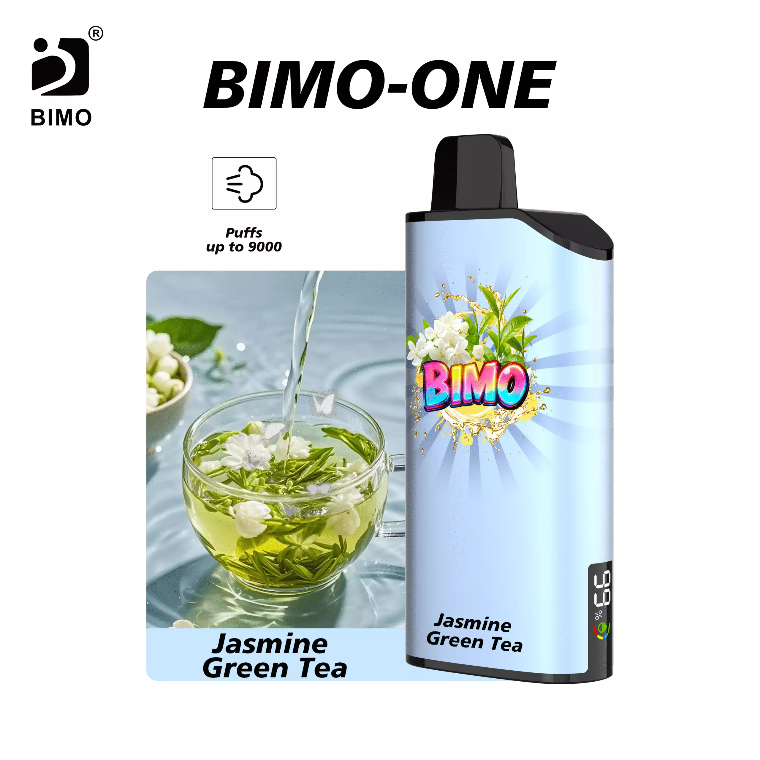 BIMO ONE 9000 Puffs - Jasmine Green Tea